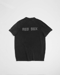 2599 - Áo Polo New Era RedSox Wash - Đen chữ Xám [HÀNG CHÍNH HÃNG]