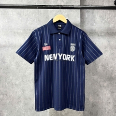2736 - Áo Polo New Era New York Xanh Navy Sọc [HÀNG CHÍNH HÃNG]