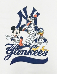 2755 - Áo New Era NY Mickey Family Trắng Kem [HÀNG CHÍNH HÃNG]