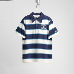 2772 - Áo Polo New Era Boston 01 Red Sox Trắng Sọc Xanh [HÀNG CHÍNH HÃNG]