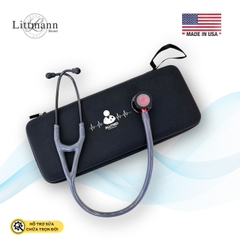 Ống Nghe Littmann Cardiology IV™ Grey & Smoke - Red Stem - Limited Edition 6183