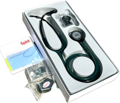 Ống nghe 2 mặt Spirit CK-SD601CPF, dây màu Dark Green, Full Black, phiên bản đặc biệt