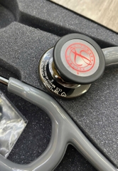 Ống Nghe Littmann Cardiology IV™ Grey & Smoke - Red Stem - Limited Edition 6183