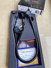 Ống Nghe Littmann Cardiology IV™ Full Black Blue Stem 6201