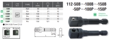 Đầu chuyển 1/4 inch 135E-60B 1/4 inch 135E-60B