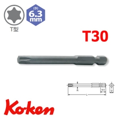 Mũi vặn vít hoa thị Koken 121T