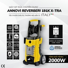 Máy xịt rửa chuyên dụng Annovi Reverberi 191K X-TRA – motor từ, áp lực cao 140bar, 2000W