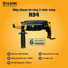Khoan bê tông 3 chức năng HUKAN K94