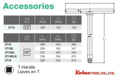 Tay vặn nhanh chữ T đầu 3/8 3715SLK