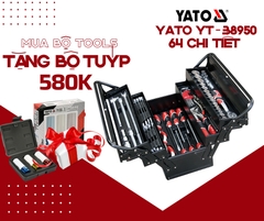 Thùng đồ nghề dạng xếp 6 ngăn 64 chi tiết Yato YATO YT-38950