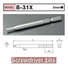Mũi vặn vít lục giác BiX B-35X