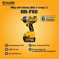 MÁY BU LÔNG PIN 1/2 HUKAN F60 KHÔNG CHỔI THAN