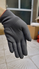 Găng Tay Bảo Hộ Len Mỏng Mút Xám