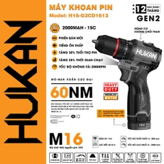 Máy khoan pin 10MM H16 G2CD1612  GEN 2