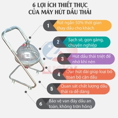 Bình hút dầu nhựa 5l khí nén