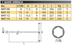 Tay vặn ốc chữ T Nepros NHT