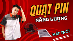 Quạt lùn khung thép chạy pin mặt trời