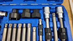 Bộ Khẩu Tuýp Tháo Puly Máy Phát 18 Chi Tiết