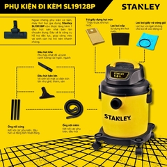 Máy hút bụi gia dụng 2 chức năng Stanley SL19128P