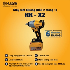 Súng mở bulong chạy thương hiệu Hukan  X2