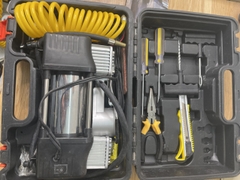 Bơm lốp ô tô 2 xi lanh Air Compressor - Kèm Hộp Dụng Cụ Cần Thiết