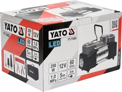 Máy bơm lốp ô tô có Led 250W Yato YT-73462
