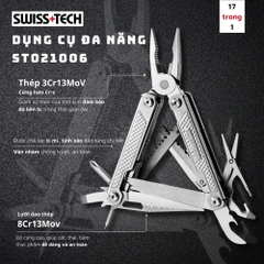 Bộ dụng cụ đa năng Swiss+Tech ST021006, Kìm bỏ túi đa năng 17 trong 1