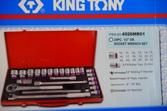 Bộ khẩu KINGTONY 24PCS 10-32 lục giác và sao