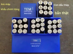 Bộ đóng chữ và số chấm bi thương hiệu M3t thép đức