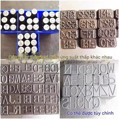 Bộ đóng chữ và số chấm bi thương hiệu M3t thép đức