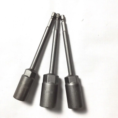 Bộ 15 Đầu Chụp Khẩu Bulong Dài 15cm Lắp Nhanh Cho Máy Bắn Vít 5.5mm -19mm