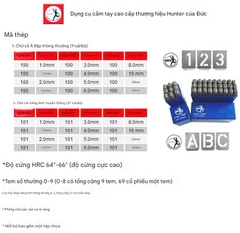 Bộ đóng chữ và số GERMANY Nhập khẩu