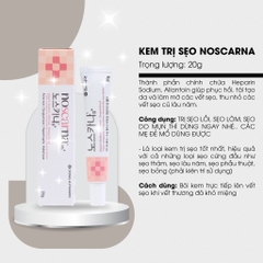 Kem trị sẹo Noscarna  dạng gel 20g (200ea)