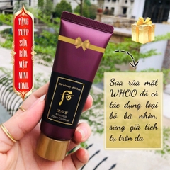 Set sữa rửa mặt whoo đỏ chống lão hoá 45kw tăng 2% (30ea)