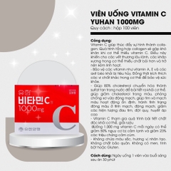 Viên uống vitamin C 1000 hiệu thuốc Yuhan 100 viên (100ea)