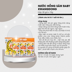 Hồng Sâm trẻ em kwangdong 30 gói 10gam (20ea)