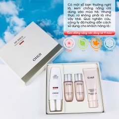 Set kem chống nắng ohui đỏ 42kw (20ea)