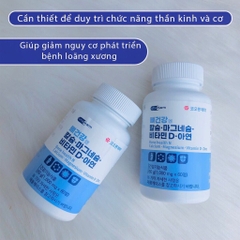 Viên uống bổ sung Canxi ,vitamin D và kẽm 120 viên (30ea)