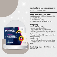 Thuốc đặc trị đau răng hỗ trợ khoẻ lợi chảy máu chân răng hàng hiệu thuốc yuhan ngày 2-3 viên (40ea)