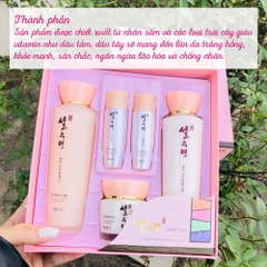 B01 - Set dưỡng da đông y dưỡng trắng cấp ẩm hồng 3sp (20ea)