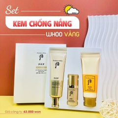 Set kem chống nắng Whoo chống nhăn tăng dung lượng bản mới 73kw tăng 1 % (30EA)