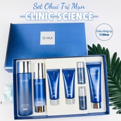 Set ohui trị mụn tặng chấm mụn ohui xanh 119kw ( 8ae)
