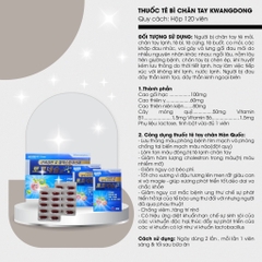 Thuốc chống tê bì tay chân - run tay lạnh chân Kwangdong 120 viên  (40ea)