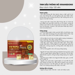 Tinh dầu thông đỏ Kwangdong 120 viên (10ea)