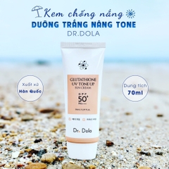 Kem chống nắng dưỡng trắng nâng tone Glutathione 70g Dr.dola (100ea)