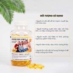 Viên Uống Dầu Cá Omega-3 Gia Đình Premium Pure 300 viên bổ sung EPA và DHA giúp khoẻ tim, sáng mắt, minh mẫn mỗi ngày