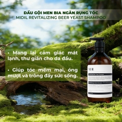 Dầu gội men bia ngăn rụng tóc MIDIL Revitalizing Beer Yeast Shampoo 1015g