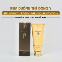 KEM DƯỠNG THỂ ĐÔNG Y THE HISTORY OF WHOO WHOOSPA BODY CREAM 200ml