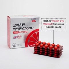 Viên uống bổ sung Vitamin C + Vitamin D 1000mg Eundan Hàn Quốc 120 viên