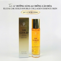 Tinh chất dưỡng sáng & chống lão hóa ELUJAI 24K Gold Double Collagen Essence Skin 120ml